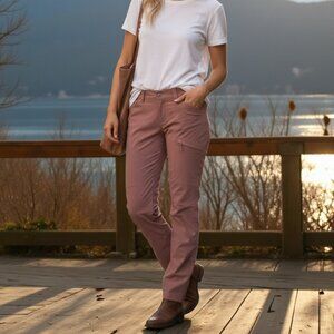 DULUTH TRADING CO Dry on the Fly Slim Leg Pant in Red Walnut 6 x 29